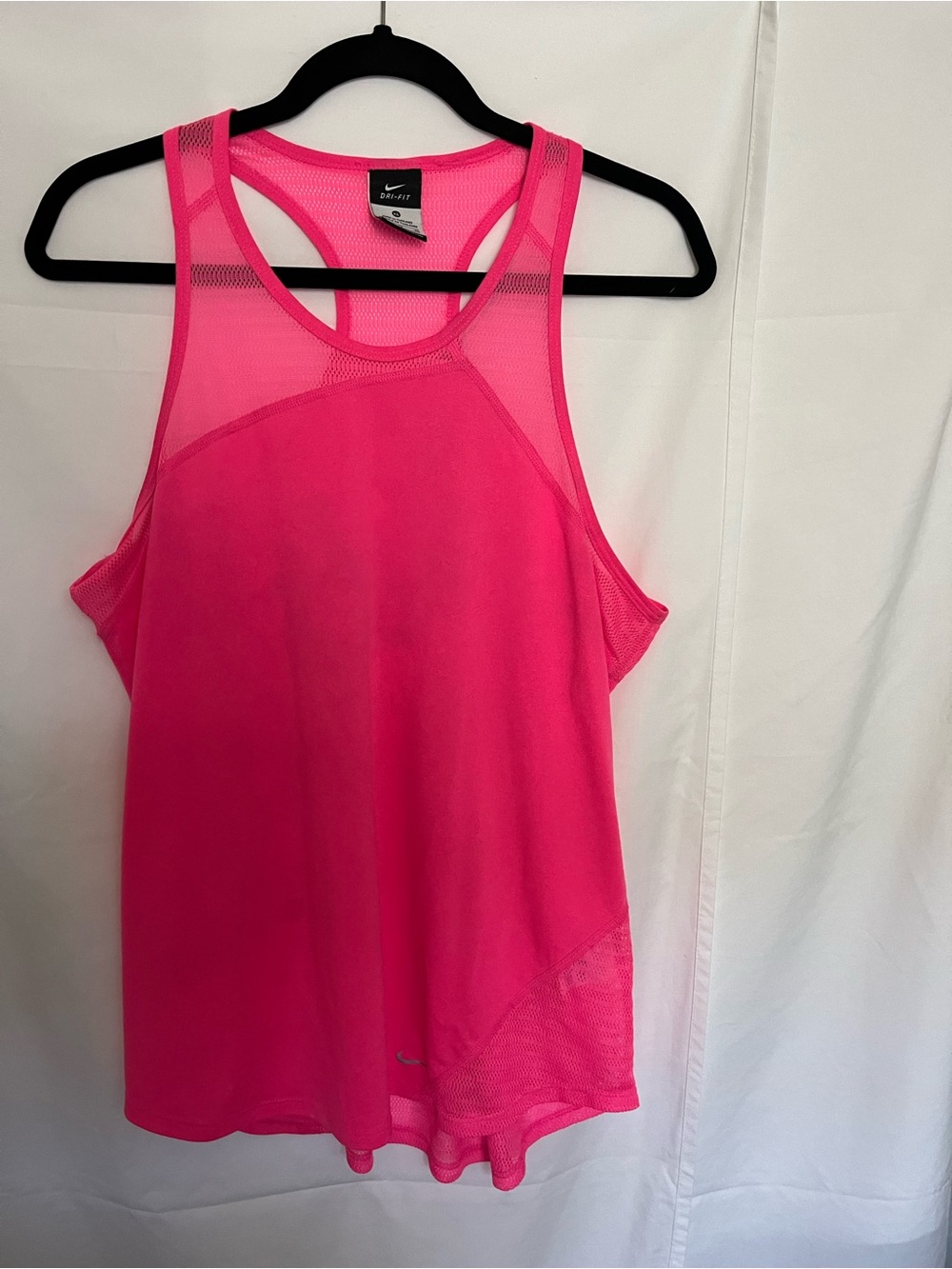Nike Women's Hot Pink Mesh Racerback Tank Top size XL